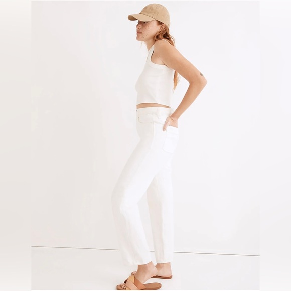 Madewell The Convertible Paperbag Dadjean in Tile White NF147 - Picture 2 of 14